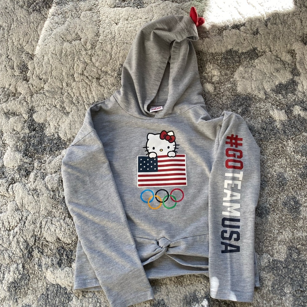 Hello kitty hooded Olympic sweatshirt